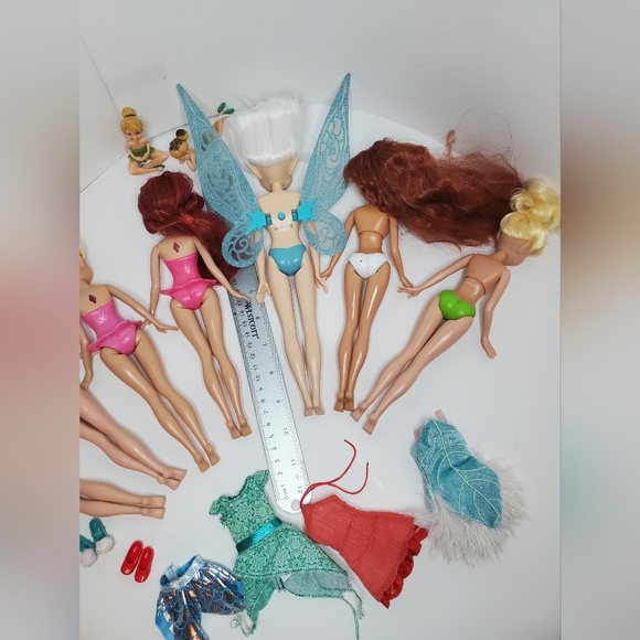 Lot of 7 Disney Tinkerbell Dolls Tinker bell dolls faries #6 - Picture 3 of 12